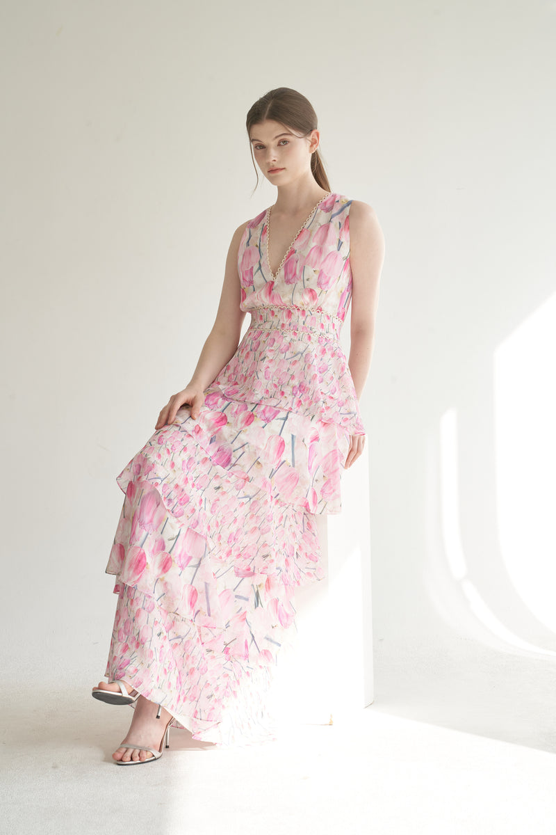 即日発送andmary Nora slit dress ivory ANDMARY】Nora slit dress
