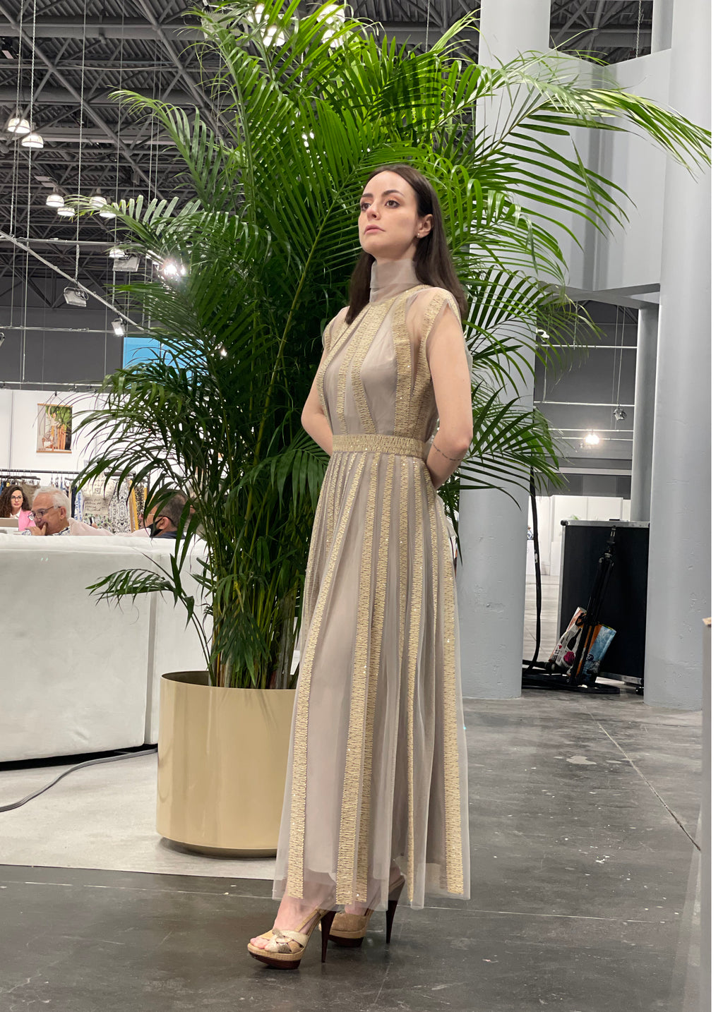 Adrienne Pleated Maxi Dress
