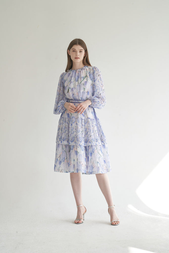 Lilah Tiered Midi Dress